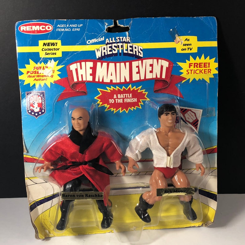 1985 REMCO AWA WRESTLERS Main Event Action Figures Vintage Moc Etsy