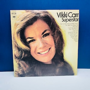Disco de vinil lp vintage 33 rpm 12 polegadas 12 &quot;vtg capa original Vikki Carr superstar columbia dixie down