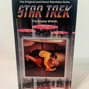 Star Trek Oryginalny serial telewizyjny Kaseta VHS Film Kirk Spock 1985 Enemy Within Vtg sci