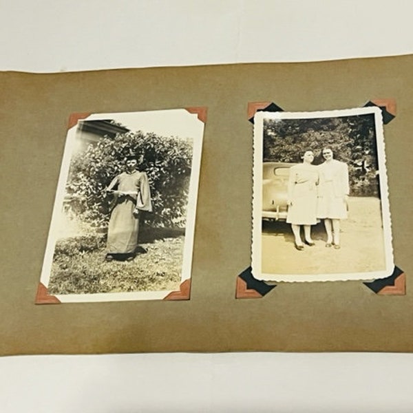 Antique Photographs 1940s Vtg Ephemera Family Photos WW2 WWII Album Graduation