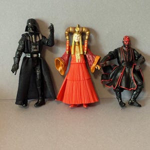 Vintage Star Wars Action Figure Kenner Hasbro Mattel LOT Darth Vader Maul Padme