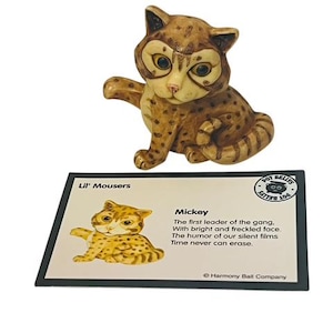 Harmony Kingdom kat kitten beeldje antropomorfe dikke buik Mousers Mickey