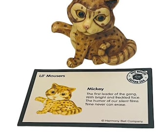 Harmony Kingdom Katze Kätzchen Figur Anthropomorphic Pot Bäuche Mousers Mickey