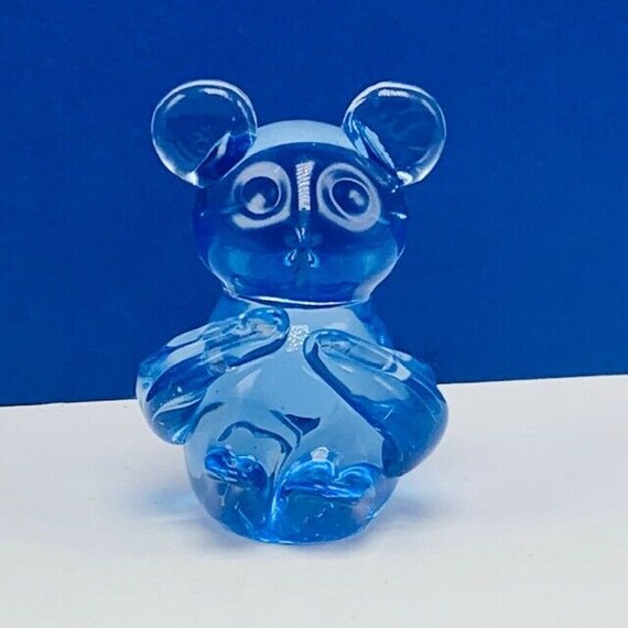 ムラーノガラス テディベア ブルー フィギュア イタリア ヴィンテージ