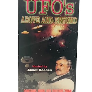 Spotkania z UFO Taśma VHS Paranormalne Wideo Zapieczętowane Above Beyond James Doohan Trek