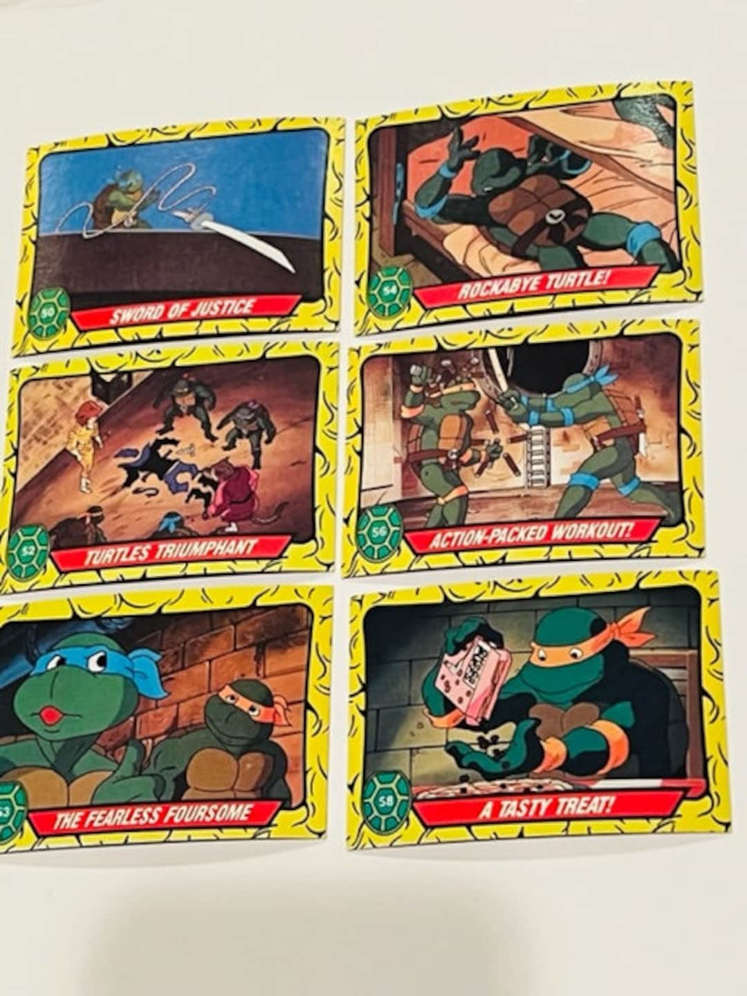 Teenage Mutant Ninja Turtles Trading Cards Lot Sticker Mirage Topps ...