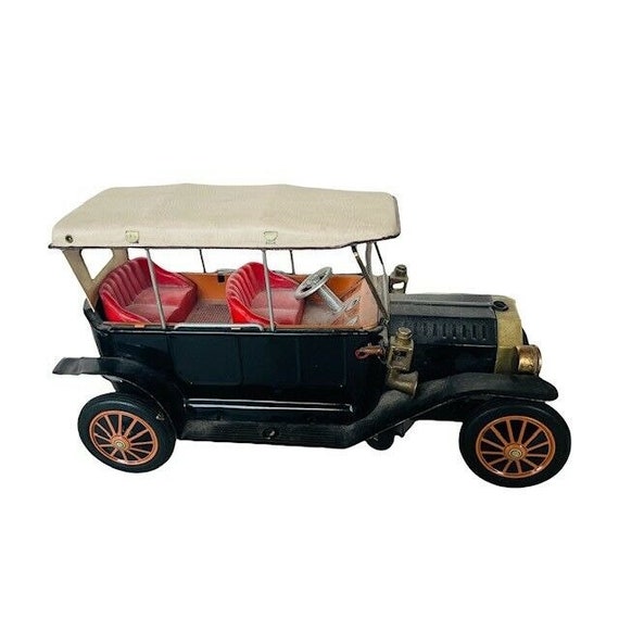 Jouet Voiture Ancienne En Fer – Modèle A.C. Williams Gasoline Car, Environ 1911, Couleur Marron