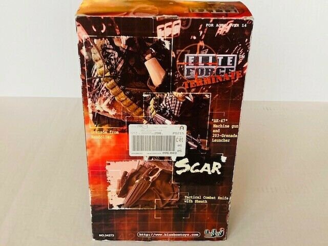 Elite Force Scar Terminate Military Action Figure Toy Blue