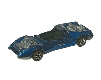 Hot Wheels Redline 1968 Mclaren M6A, Green, USA Base, Original
