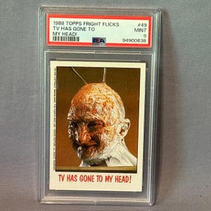 Freddy Krueger Fright Flicks OPC Card 1988 Mgm Horror Monster PSA 9 TV Nightmare