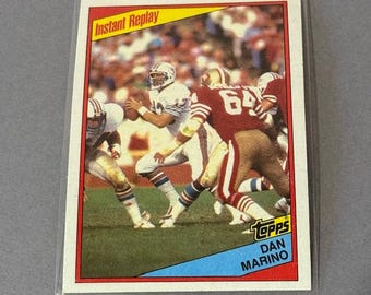 Vintage 1984 Topps Football PACK FRESH Dan Marino Rookie RC #124 Instant Replay