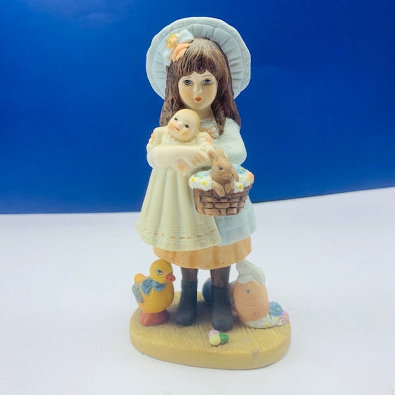 JAN HAGARA FIGURINE Vintage 1985 Porcelain Statue Victorian Etsy