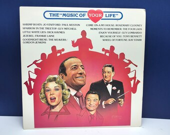 Vinyl record lp vintage music 33 rpm 12 inch 12" vtg original case sleeve Music of your life four lads weavers tony bennett guy mitchell