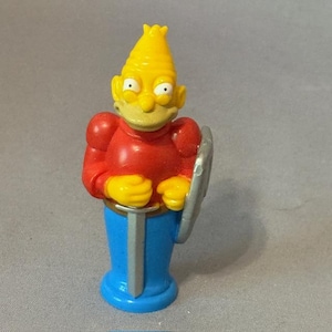 Vintage Simpsons Figure 3D Chess Set Piece Board Game Part 1992 Grandpa Bishop