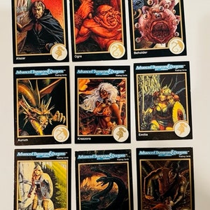 Fortgeschrittene Dungeons Drachen Trading Cards Lot Forgotten Realms Spelljammer vtg DD1