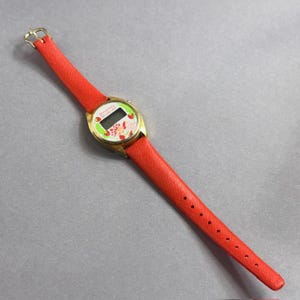 Vintage 1960-70s Bradley Winnie the Pooh Watch on Red Band Bradley Watch In Disney Watches & Timepieces (1968-Now) for  main image 3