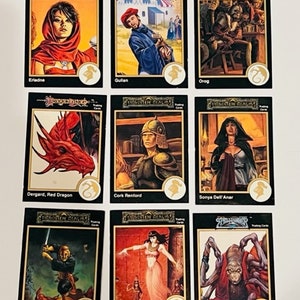 Fortgeschrittene Dungeons Drachen Trading Cards Lot Forgotten Realms Spelljammer vtg DD3