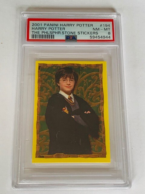 Harry Potter Trading Card Sticker Vintage 2001 Panini Philosophers Sorcerer  Stone Wizard PSA 8 Mint Daniel Radcliffe #194 Gryffindor Yellow - Etsy