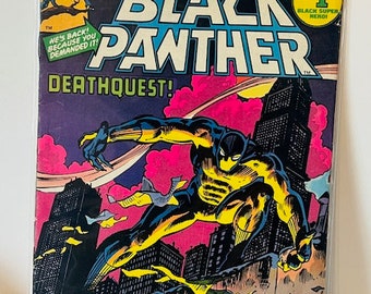 Black Panther #51 Comic Book Book Marvel Super Heroes Avengers 1979 Vtg Deathmission