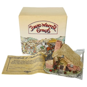 David Winter Cottage figurine sculpture Christmas Village Hine Drovers NIB box
