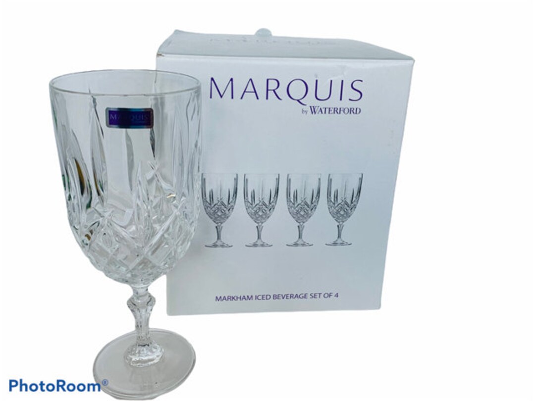 Waterford Crystal Glasses Marquis Markham Iced Beverage Wine Etsy