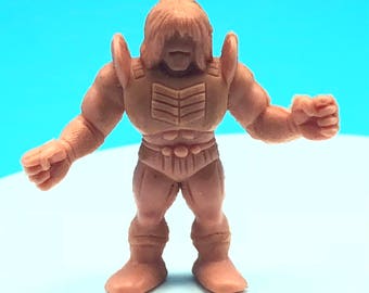 1985 VINTAGE M.U.S.C.L.E. muscle man men wrestling wrestler 1985 action figure Mattel anime flesh toy #223 Mr Barracuda B long hair no eyes
