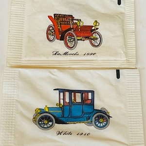 Great Western GW sugar packet LOT 1960 ephemera Classic Car La Mouche White 1940