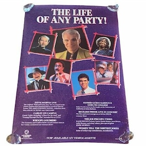 Cinema Cinema Poster Lobby Card vtg 1986 Vita Qualsiasi Festa George Carlin NB