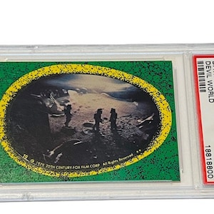 Alien Trading Card Ripley 1979 Fox 20th Sigourney Weaver PSA 8 Mint graded ZELDZAME scifi-memorabilia verzamelobject #19 STICKER Devil World Pop 4