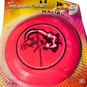 Wham-O Frisbee vtg flying disc golf toy Freestyle NIB box Malibu Surfing 110g BMC6