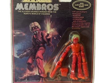 Membros Micronauts Action Figure Toy Vtg Robot 1979 Mego MOC