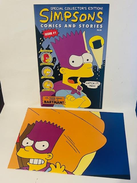 Simpsons Illustrated Magazine Comic Bart Homer 1993 Bartman SEALED Simpsons Illustrated Magazine Comic Bart Homer 1993 Bartman SEALED