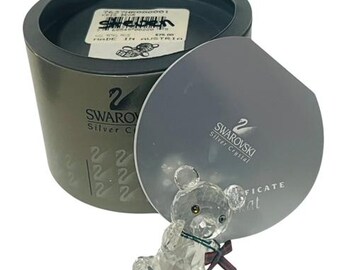 スワロフスキークリスタルのクリスベアとハニーポットの置物 - Etsy 日本