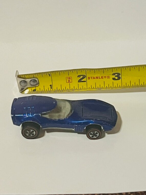 Hot Wheels Red Line Car Redline Mattel 1968 Torero Metallic BLUE