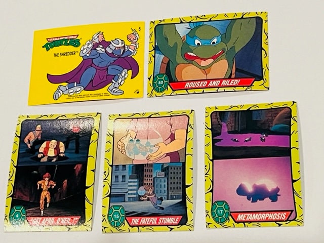 Teenage Mutant Ninja Turtles Trading Cards Lot Sticker Mirage