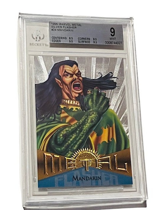 Mandarin Shang Chi 1995 Marvel Metal Silver Flasher Trading Card Comic  Avengers X-men Spider-man Super Hero 1995 Rookie Rc Graded BGS 9 Pmg - Etsy