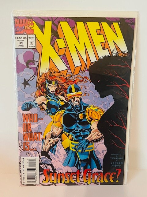 X-men #35 Comic Book Marvel Super Heroes Vtg 1994 Sunset Grace