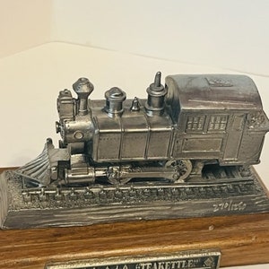 Michael Ricker Pewter Train Locomotive Model Figurine Railroad B&O Teakettle 040 image 3