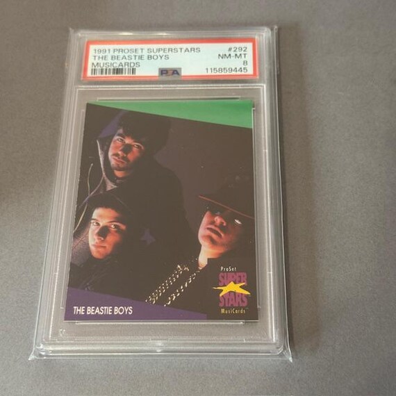 Yo MTV Raps Beastie Boys Music Card PSA 8 Rc 1991 Pro Set #292 Mike D MCA Rap sp Yo MTV Raps Beastie Boys Music Card PSA 8 Rc 1991 Pro Set #292 Mike D MCA Rap sp