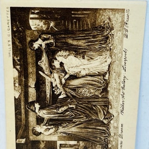Karta tytoniowa Wills 1916 Celebrated Pictures Dantes Dream Rosetti vtg