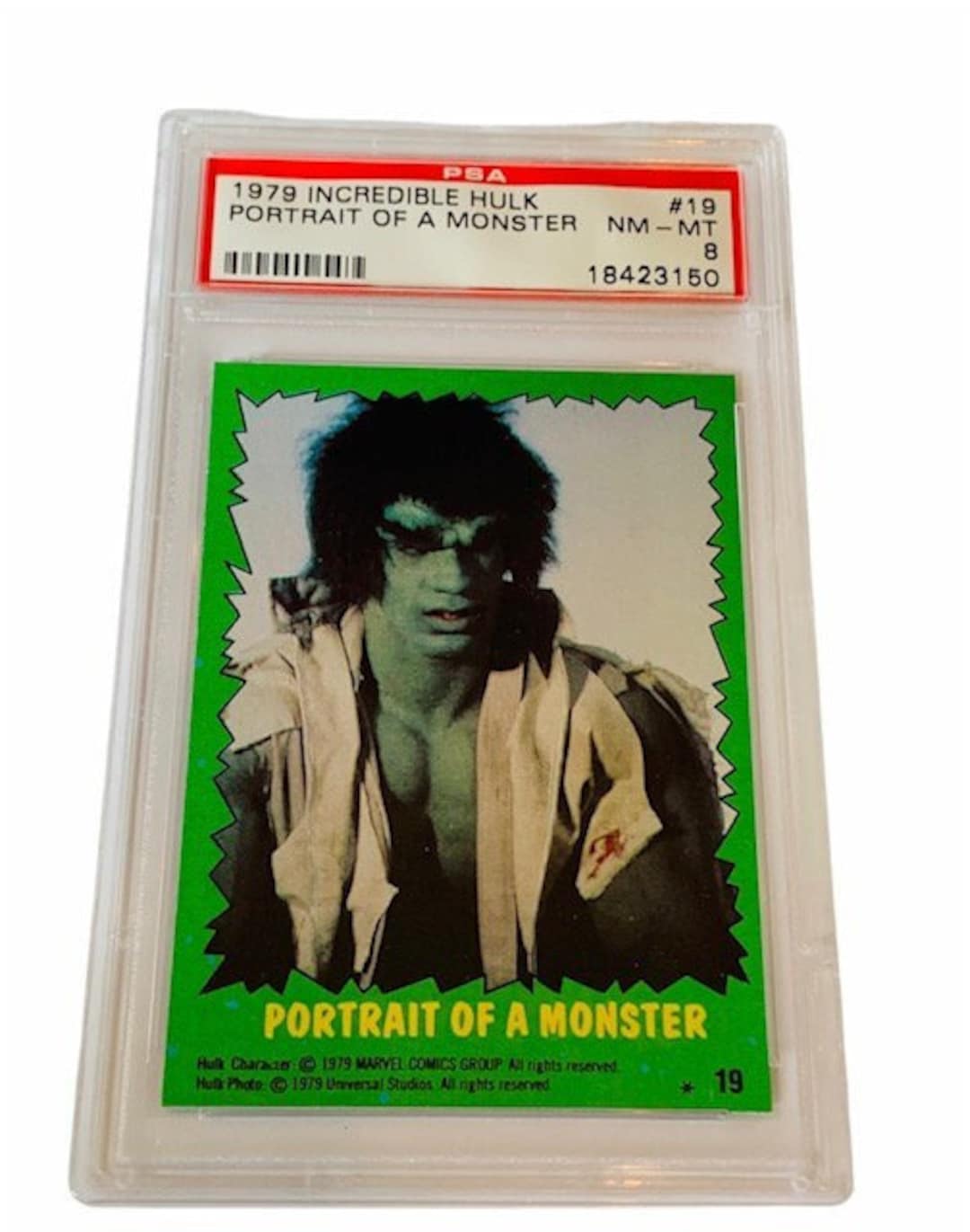 The Incredible Hulk Lou Ferrigno Trading Card 1979 Topps Marvel