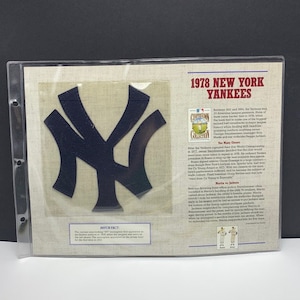WILLABEE WARD PATCH Collection sports memorabilia badge emblem vintage 1995 mlb baseball anniversary 1978 New York Yankees cy young BMC5