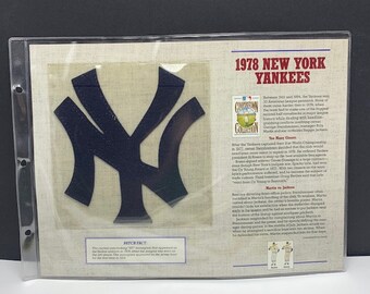 WILLABEE WARD PATCH Collection sports memorabilia badge emblem vintage 1995 mlb baseball anniversary 1978 New York Yankees cy young BMC5