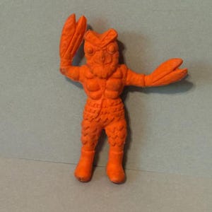 Vintage Japan Diener Rubber Toy Figure Eraser Monster Kaijou Godzilla Crab Claws Lobster
