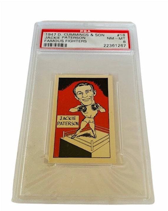 Jackie Paterson #18 Boxing Swop Tobacco Card 1947 D Cummings Son Famous  Fighters Graded PSA 8 Mint RARE Miniature Memorabilia - Etsy