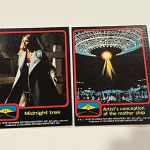 Close Encounters of Third Kind 3rd Trading Cards lot 1978 Topps UFO Columbia CO4