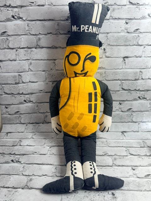 Mr Peanut Plush Toy - Etsy