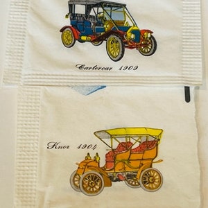Great Western GW sugar packet LOT 1960 ephemera Classic Car Cartercar Knox 1909