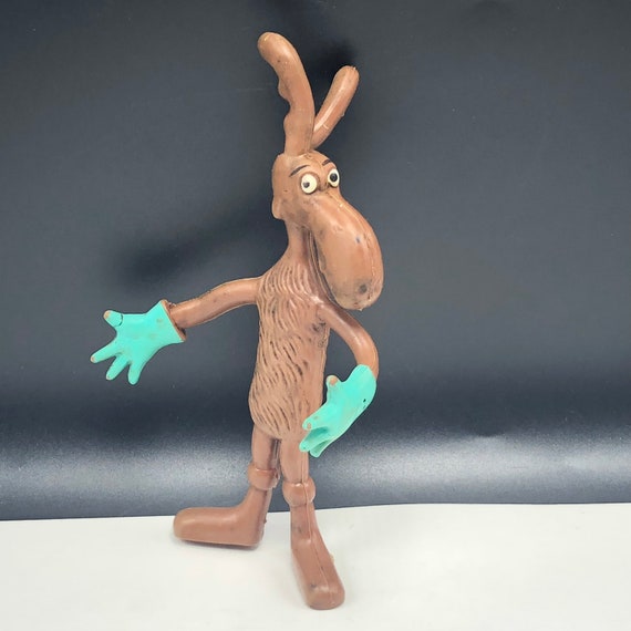 RARE ROCKY AND BULLWINKLE REFRIGERATOR MAGNETS 3 PC SET 1 OF A KIND NEW SEE PICS