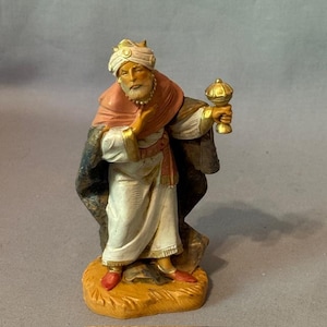 Vintage Roman Fontanini Italy Figurine Nativity Christmas Gift 3 Kings Melchior